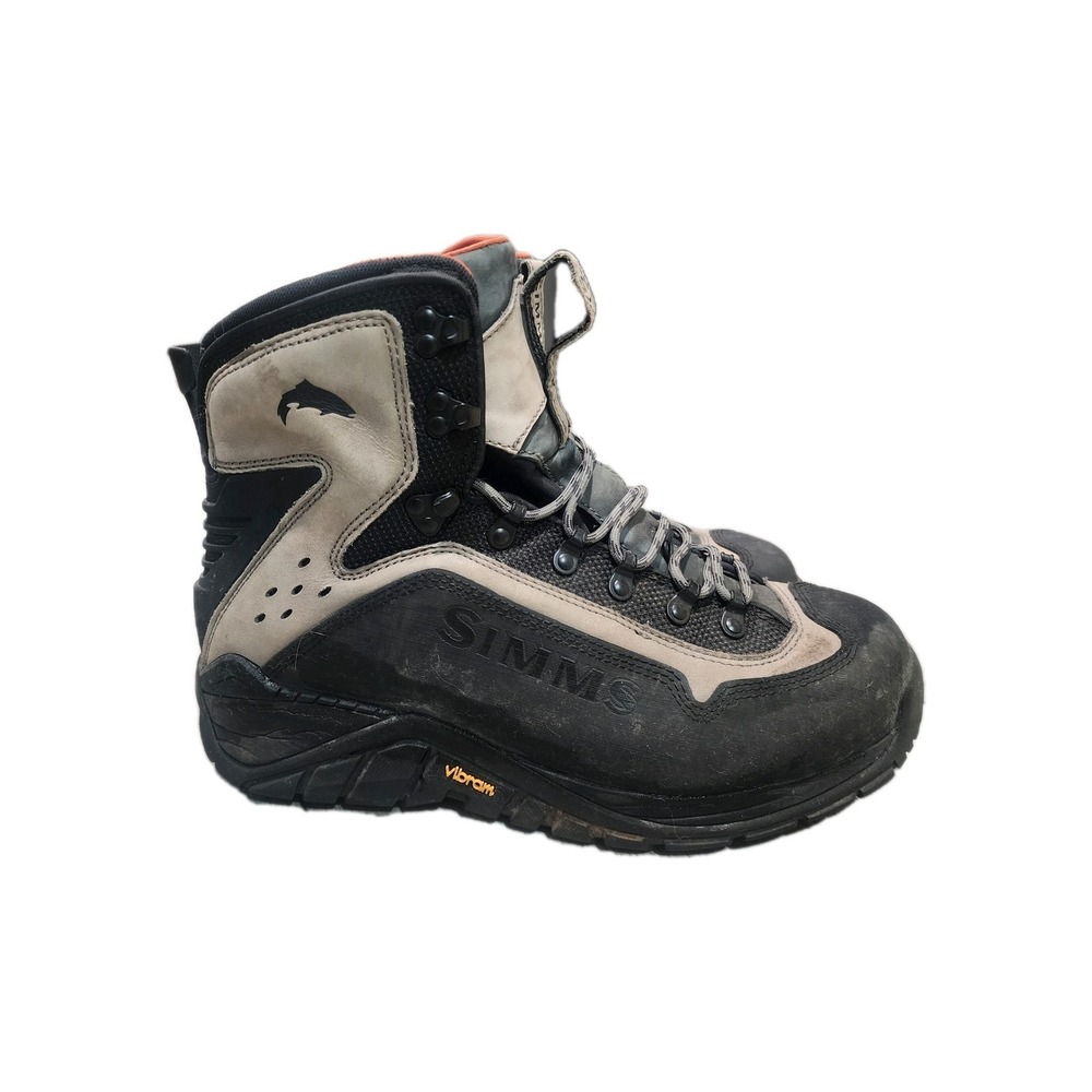 Simms G3 Guide Wading Boots Sz 13 Fly Fishing Anglers Studded Sole Insulated